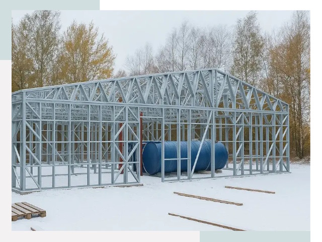 Металлические ангары в Лангепасе