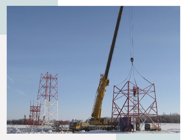 Монтаж вышек связи в Лангепасе