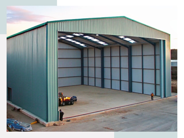 Строительство ангаров в Лангепасе